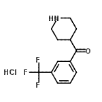 CAS#: 64670-97-9， 4-Piperidinyl[3-(trifluoromethyl)phenyl]methanone hydrochloride (1:1)