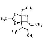 CAS#: 647012-96-2， (1R,5S,7R)-1-sec-Butyl-7-ethyl-5-methoxy-3-methyl-4,6-dioxa-2-azabicyclo[3.2.0]hept-2-ene