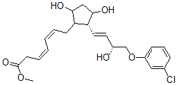 CAS#: 64775-52-6， (3Z,5Z)-7-[(1R)-2beta-[(E,R)-4-(3-Chlorophenoxy)-3-Hydroxy-1-Butenyl]-3alpha,5alpha-Dihydroxycyclopentan-1alpha-Yl]-3,5-Heptadienoic Acid Methyl Ester