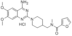 CAS#: 64951-34-4， N-((1-(4-Amino-6,7-Dimethoxyquinazolin-2-Yl)-4-Piperidinyl)Methyl)-N-Methyl-2-Furancarboxamide Hydrochloride