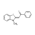 CAS#: 64978-76-3， (2Z)-2-(3-Methyl-1,3-benzothiazol-2(3H)-ylidene)-1-phenylethanethione