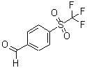 结构式 CAS# 650-89-5, 4-(三氟甲基磺酰基)苯甲醛
