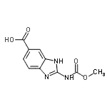 结构式 CAS# 65003-40-9, 2-[(甲氧羰基)氨基]-1H-苯并咪唑-5-羧酸