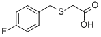 structure of CAS# 65051-24-3, (4-Fluorobenzyl)Thio]Acetic Acid;2-[(4-Fluorophenyl)Methylthio]Acetate;2-[(4-Fluorobenzyl)Thio]Acetate;2-[(4-Fluorophenyl)Methylsulfanyl]Ethanoate