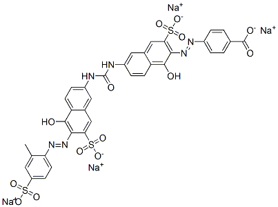 CAS#: 65072-27-7， Tetrasodium 4-[[1-Hydroxy-6-[[[[5-Hydroxy-6-[(2-Methyl-4-Sulphonatophenyl)Azo]-7-Sulphonato-2-Naphthyl]Amino]Carbonyl]Amino]-3-Sulphonato-2-Naphthyl]Azo]Benzoate