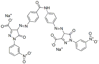 CAS#: 65104-25-8， 4-((4-((4-((3-Carboxy-4,5-Dihydro-1-(3-Nitrophenyl)-5-Oxo-1H-Pyrazol-4-Yl)Azo)Benzoyl)Amino)Phenyl)Azo)-4,5-Dihydro-1-(3-Nitrophenyl)-5-Oxo-1H-Pyrazole-3-Carboxylic Acid Disodium Salt