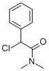 structure of CAS# 65117-30-8, 2-Chloro-N,N-Dimethyl-2-Phenylacetamide;(2R)-2-Chloro-N,N-Dimethyl-2-Phenyl-Acetamide;(2R)-2-Chloro-N,N-Dimethyl-2-Phenyl-Ethanamide;Zinc04207054
