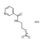 CAS#: 65141-45-9， 2-[(3-Pyridinylcarbonyl)amino]ethyl nitrate hydrochloride (1:1)