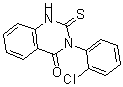 结构式 CAS# 65141-60-8, 3-(2-氯苯基)-2,3-二氢-2-硫代-4(1H)-喹唑啉酮