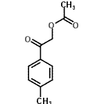 structure of CAS# 65143-37-5, 2-(4-Methylphenyl)-2-oxoethyl acetate;2-(4-Methylphenyl)-2-oxoethylacetate;2-oxo-2-(p-tolyl)ethyl acetate;MFCD00458047