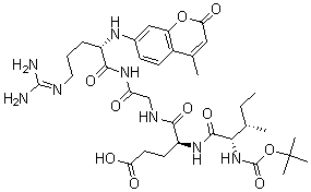 CAS#: 65147-06-0， N-[(1,1-Dimethylethoxy)Carbonyl]-L-Isoleucyl-L-alpha-Glutamylglycyl-N-(4-Methyl-2-Oxo-2H-1-Benzopyran-7-Yl)-L-Argininamide