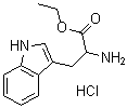 结构式 CAS# 6519-67-1, 色氨酸乙酯盐酸盐(1:1)