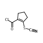CAS#: 65200-30-8， 2-(Chlorocarbonyl)-1-cyclopenten-1-yl thiocyanate