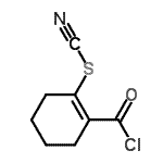 CAS#: 65200-31-9， 2-(Chlorocarbonyl)-1-cyclohexen-1-yl thiocyanate