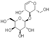 structure of CAS# 65207-55-8, 1,5-Anhydro-2-deoxy-4-O-beta-D-galactopyranosyl-D-arabino-hex-1-enitol;(2S,3R,4S,5R,6R)-2-[[(2R,3S,4R)-4-Hydroxy-2-(Hydroxymethyl)-3,4-Dihydro-2H-Pyran-3-Yl]Oxy]-6-(Hydroxymethyl)Tetrahydropyran-3,4,5-Triol;(2S,3R,4S,5R,6R)-2-[[(2R,3S,4R)-4-Hydroxy-2-Methylol-3,4-Dihydro-2H-Pyran-3-Yl]Oxy]-6-Methylol-Tetrahydropyran-3,4,5-Triol;Zinc06662196