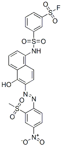 CAS#: 65208-24-4， 3-[[[5-Hydroxy-6-[[2-(Methylsulphonyl)-4-Nitrophenyl]Azo]-1-Naphthyl]Amino]Sulphonyl]Benzenesulphonyl Fluoride