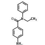 structure of CAS# 65270-05-5, 4-Amino-N-ethyl-N-phenylbenzamide;(4-aminophenyl)-N-ethyl-N-benzamide;4-amino-N-ethyl-N-phenylbenzamide;4-Amino-N-ethyl-N-phenyl-benzamide