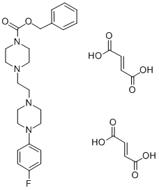 CAS#: 65274-81-9， 4-(2-(4-(4-Fluorophenyl)-1-Piperazinyl)Ethyl)-1-Piperazinecarboxylic Acid Phenylmethyl Ester (E)-2-Butenedioate (1:2)