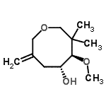 CAS#: 653568-47-9， (4R,5R)-4-Methoxy-3,3-dimethyl-7-methylene-5-oxocanol