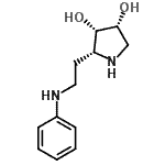 CAS#: 653571-00-7， (2R,3S,4R)-2-(2-Anilinoethyl)-3,4-pyrrolidinediol