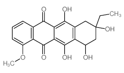 CAS#: 65360-31-8， (8S)-8beta-Ethyl-7,8,9,10-Tetrahydro-6,8alpha,10alpha,11-Tetrahydroxy-1-Methoxy-5,12-Naphthacenedione