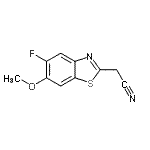 CAS#: 654063-28-2， (5-Fluoro-6-methoxy-1,3-benzothiazol-2-yl)acetonitrile