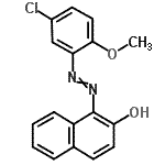 CAS 登录号：6548-36-3， 1-[(5-氯-2-甲氧基苯基)偶氮]-2-萘酚