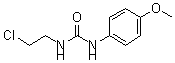 structure of CAS# 65536-40-5, N-(2-Chloroethyl)-N'-(4-Methoxyphenyl)-Urea;Fa-0804;Urea, 1-(2-Chloroethyl)-3-(P-Methoxyphenyl)-;Nsc77162