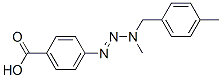 CAS 登录号：65542-17-8， 4-[3-(4-甲基苄基)-3-甲基-1-三氮烯基]苯甲酸
