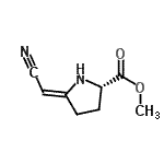 CAS#: 65571-74-6， Methyl (5Z)-5-(cyanomethylene)-L-prolinate