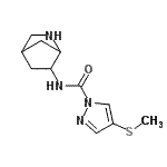 CAS#: 655788-54-8， N-(2-azabicyclo[2.2.1]heptan-6-yl)-4-methylsulfanyl-pyrazole-1-carboxamide