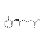 结构式 CAS# 65599-34-0, 5-[(2-羟基苯基)氨基]-5-氧代戊酸