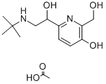 结构式 CAS# 65652-44-0, 2-(羟基甲基)-6-(1-羟基-2-叔丁基氨基-乙基)-吡啶-3-醇