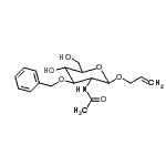CAS#: 65730-00-9， Allyl 2-acetamido-3-O-benzyl-2-deoxyhexopyranoside