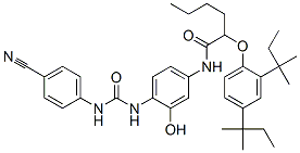 CAS#: 65749-35-1， 2-[2,4-Bis(1,1-Dimethylpropyl)Phenoxy]-N-[4-[[[(4-Cyanophenyl)Amino]Carbonyl]Amino]-3-Hydroxyphenyl]Hexanamide