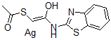 CAS#: 65761-23-1， 2-(2-Mercaptoacetamido)benzothiazolyl acetate silver salt