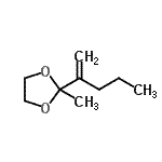 CAS#: 65818-23-7， 2-Methyl-2-(1-penten-2-yl)-1,3-dioxolane