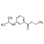 CAS 登录号：658689-17-9， 乙基3-(异丙基氨基)苯甲酸酯