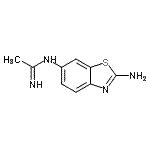 CAS 登录号：659743-44-9， N-(2-氨基-1,3-苯并噻唑-6-基)乙脒
