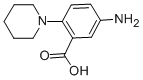 结构式 CAS# 65989-46-0, 5-氨基-2-哌啶-1-基-苯甲酸