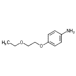 structure of CAS# 65999-71-5, 4-(2-Ethoxyethoxy)aniline;4-(2-Ethoxyethoxy)aniline;MFCD03004836