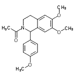 CAS#: 66040-39-9， 1-[6,7-Dimethoxy-1-(4-methoxyphenyl)-3,4-dihydro-2(1H)-isoquinolinyl]ethanone