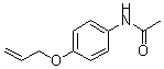 structure of CAS# 6622-73-7, N-[4-(2-Propen-1-Yloxy)Phenyl]-Acetamide;N-(4-Allyloxyphenyl)Acetamide;N-(4-Prop-2-Enoxyphenyl)Ethanamide;4'-Allyloxyacetanilide
