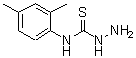 structure of CAS# 66298-09-7, N-(2,4-Dimethylphenyl)hydrazinecarbothioamide;[(2,4-dimethylphenyl)amino]hydrazinomethane-1-thione;4-(2,4-DIMETHYLPHENYL)-3-THIOSEMICARBAZIDE;N1-(2,4-dimethylphenyl)hydrazine-1-carbothioamide