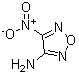 结构式 CAS# 66328-69-6, 4-硝基-1,2,5-恶二唑-3-胺