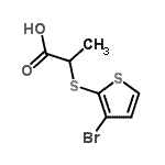 CAS#: 6645-60-9， 2-[(3-Bromo-2-Thienyl)Sulfanyl]Propanoic Acid