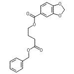 CAS#: 66498-42-8， 4-(Benzyloxy)-4-oxobutyl 1,3-benzodioxole-5-carboxylate