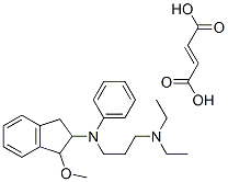 CAS#: 66533-10-6， N-(2,3-Dihydro-1-Methoxy-1H-Inden-2-Yl)-N',N'-Diethyl-N-Phenylpropane-1,3-Diamine Fumarate