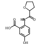 CAS#: 667409-89-4， 5-Hydroxy-2-[(tetrahydro-2-furanylcarbonyl)amino]benzoic acid