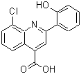 structure of CAS# 667412-65-9, 8-Chloro-2-(2-hydroxyphenyl)-4-quinolinecarboxylic acid;4-quinolinecarboxylic acid, 8-chloro-2-(2-hydroxyphenyl);8-Chloro-2-(2-hydroxyphenyl)quinoline-4-carboxylic acid;8-CHLORO-2-(2-HYDROXY-PHENYL)-QUINOLINE-4-CARBOXYLIC ACID